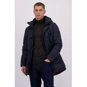 Donkerblauwe parka