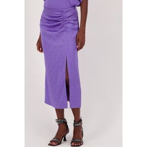 Paarse midi rok met strass