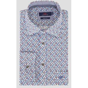 Hemd met veelkleurige print - regular fit