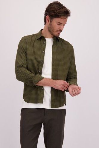 Marc O'Polo Overhemd  donkergroen