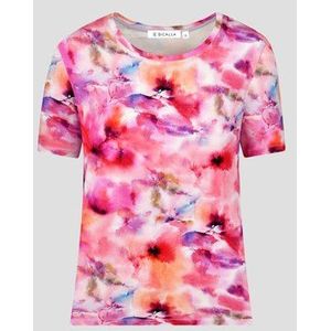 T-shirt met roze bloemenprint