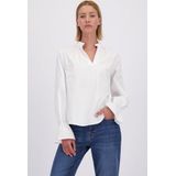 MORE & MORE - Blouseshirt - Wit - Lange Mouw - Losse Pasvorm