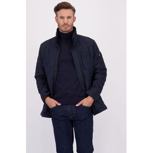 Donkerblauwe licht gewatteerde jas