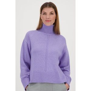 Lichtpaarse trui met wol