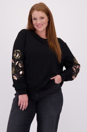 Carteresa - Sweatshirt - O-hals - Lange Mouwen - Regular Fit - Met Pailletten Detail