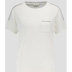 Witte trui met korte mouwen