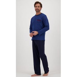 Donkerblauwe pyjama set met lange broek