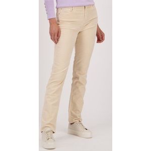 Crèmekleurige corduroy broek - straight fit