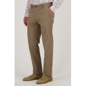 Donkerbeige chino met geklede look