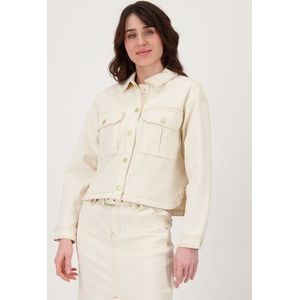 Beige jeansvest met knopen