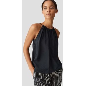 Zwart mouwloos blousetopje