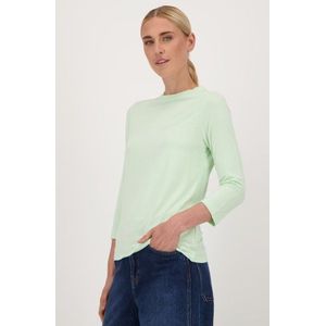 Lichtgroen T-shirt met 3/4 mouwen