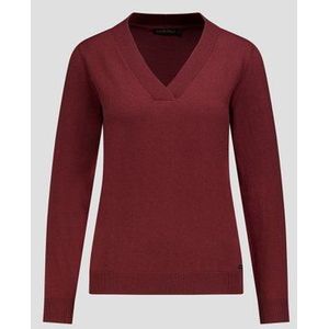 Roodbruin truitje met V-hals