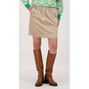 Beige corduroy rok