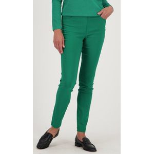 Groene stretchbroek met elastische taille