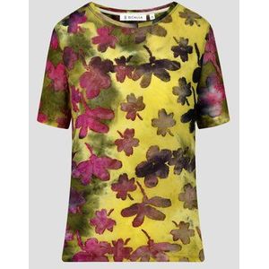 Fijn, kleurrijk T-shirt met bloemenprint