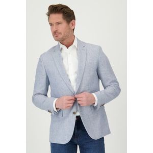 Lichtblauw geruite kostuumvest – Regular fit