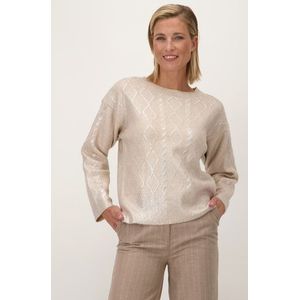 More & More - Kabeltrui - Beige - Zilveren Coating