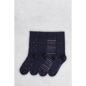 Tommy Hilfiger - Sokken - Marineblauw - 4 Paar in Giftbox