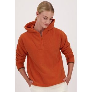 Oranje fleece hoodie