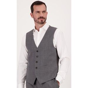 Grijze geruite gilet - Roald