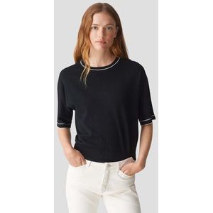 Opus Pullover Korte Mouw - Kleur Zwart