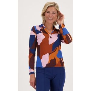 Polo met gevlekte print