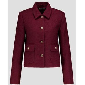 Bordeaux bouclé vestje