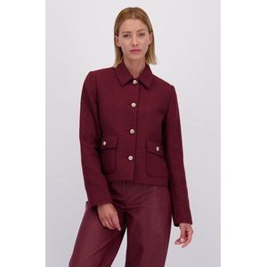 Bordeaux bouclé vestje