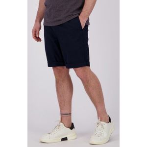 Navy bermuda met elastische tailleband