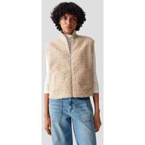 Beige bouclé bodywarmer