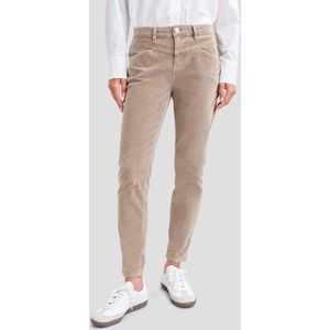 Opus - Bruine Corduroy Broek - Slim Fit - Ribbroek