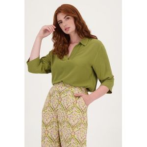 Fijne kaki blouse