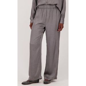 Wijde zilverkleurige broek