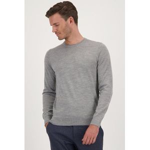 Fijne wollen trui met ronde hals - Grijs