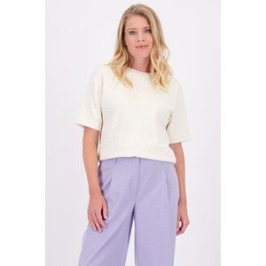 Geel-beige trui met korte mouwen