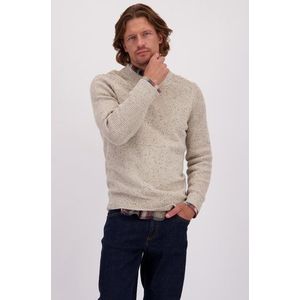 Beige trui met V-hals