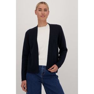 Zachte navy cardigan zonder knopen