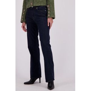 Wijde donkerblauwe jeans