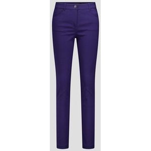 Gekleurde stretchbroek - donkerblauw