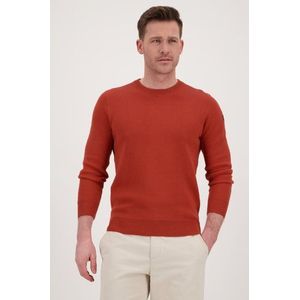 Oranje gebreide trui