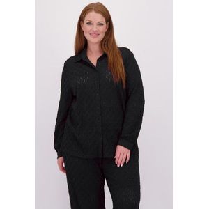 Zwarte blouse met kantlook