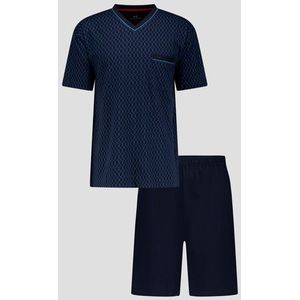 Navyblauwe pyjamaset met korte broek