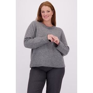 Grijze gebreide trui