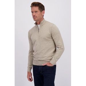 Beige cardigan met rits