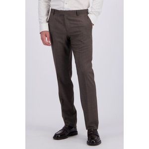 Donkerbruine kostuumbroek - Slim fit