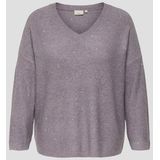 Lichtpaarse trui met glitter