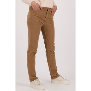Lichtbruine corduroy broek - straight fit
