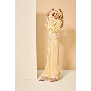 Lange rok met metallic effect