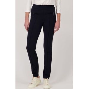 Donkerblauwe legging met elastische tailleband